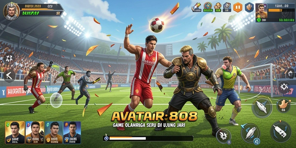 Tampilan menakjubkan dari gameplay olahraga dalam AVATAR808.