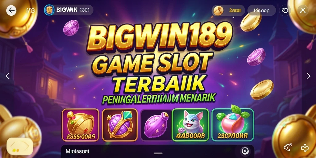 Tampilan gameplay yang mengasyikkan di BIGWIN189 dengan tema slot menarik.