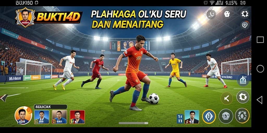 Tampilan gameplay menarik dari BUKTI4D dengan momen seru pertandingan olahraga.