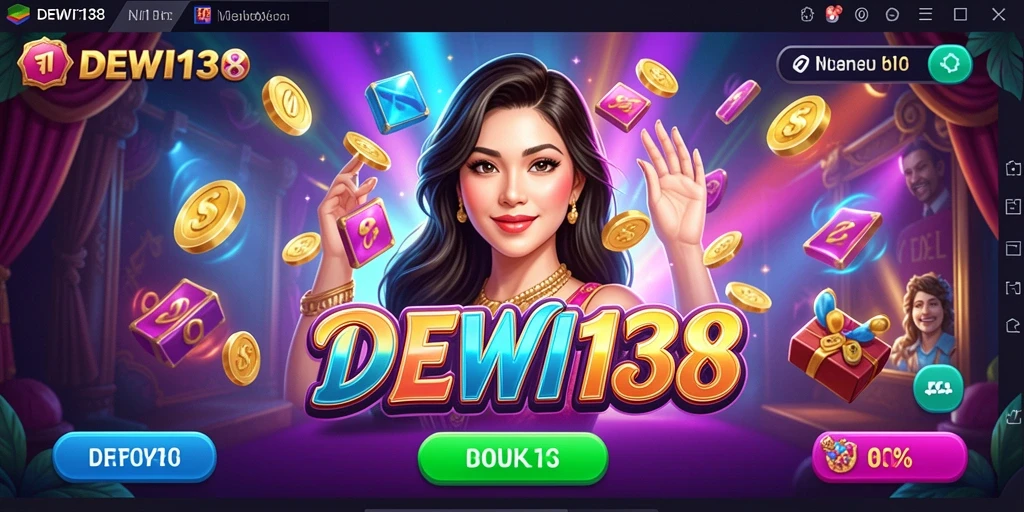 Tampilan gameplay slot DEWI138 yang menarik dan penuh warna.