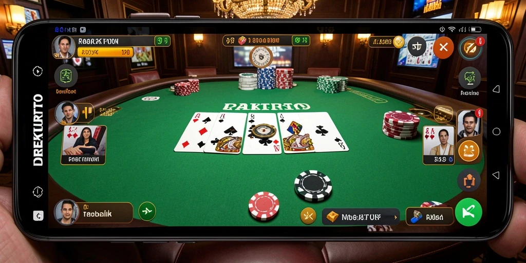 Tampilan menarik saat bermain poker di DIREKTURTOTO.