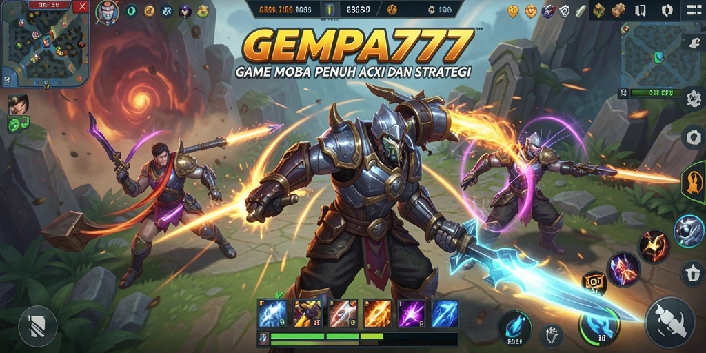 Gameplay seru dengan karakter MOBA yang beragam di GEMPA777.