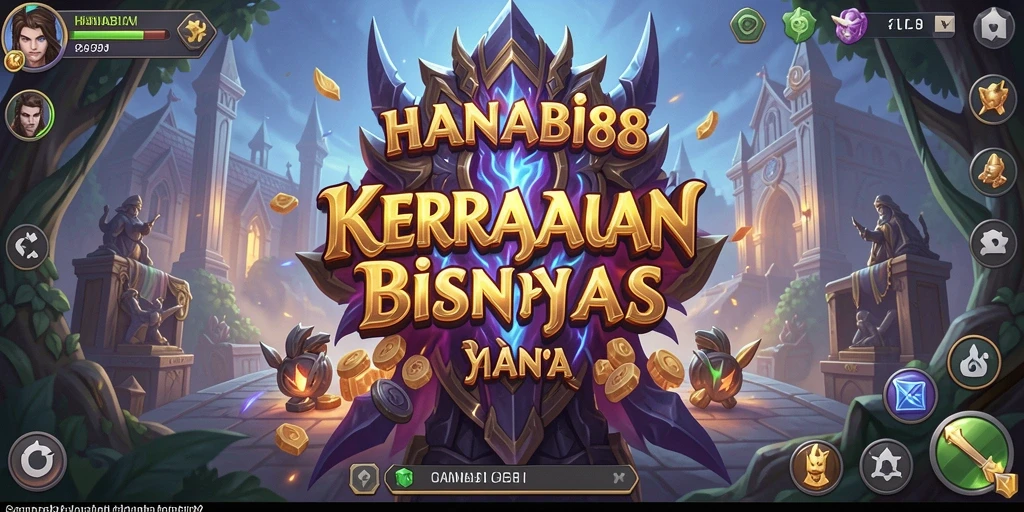 Screenshot permainan HANABI88 dengan aktivitas bisnis yang menarik.