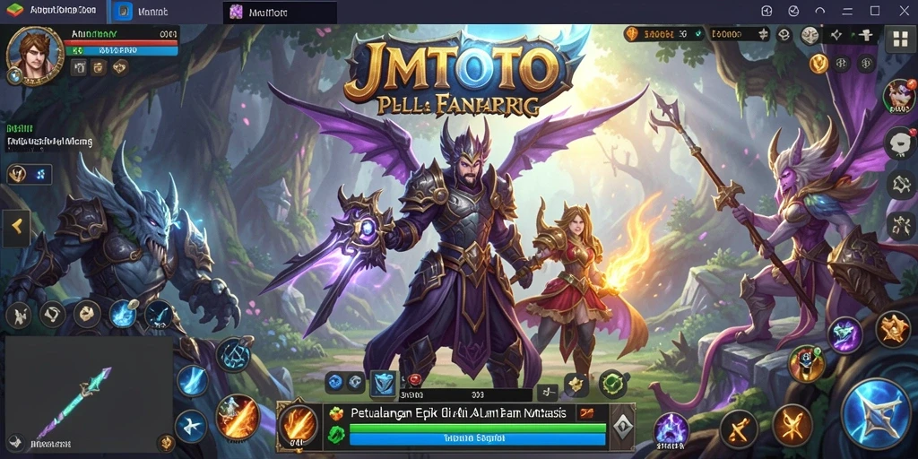 Tampilan gameplay seru saat bertarung di JMTOTO dengan grafis yang menakjubkan.