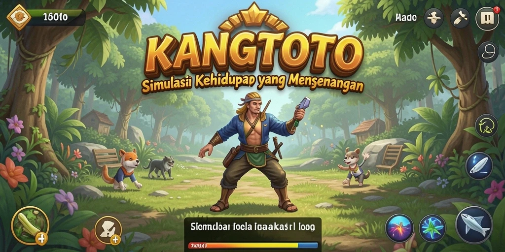 Tampilan menarik dari gameplay KANGTOTO yang menghadirkan simulasi kehidupan.