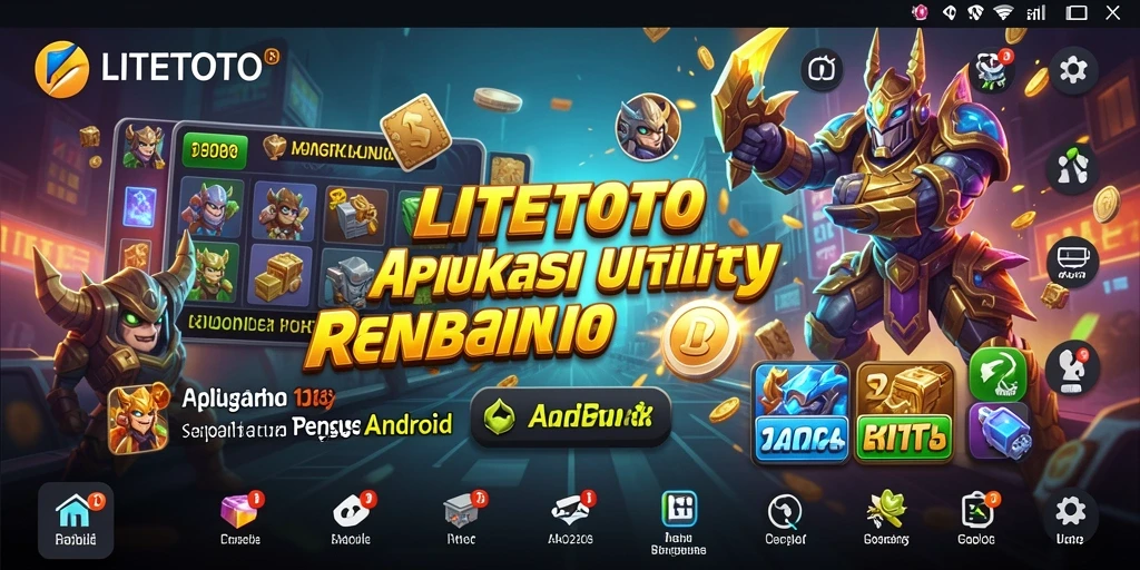 Tampilan LITETOTO dengan fitur-fitur Utility yang bermanfaat.