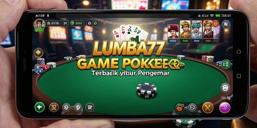 Tampilan gameplay seru dari LUMBA77 dengan pemain bertanding di meja poker.