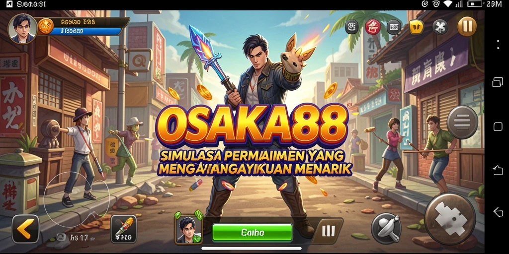 Tampilan menarik dari gameplay Simulation OSAKA88 yang seru.