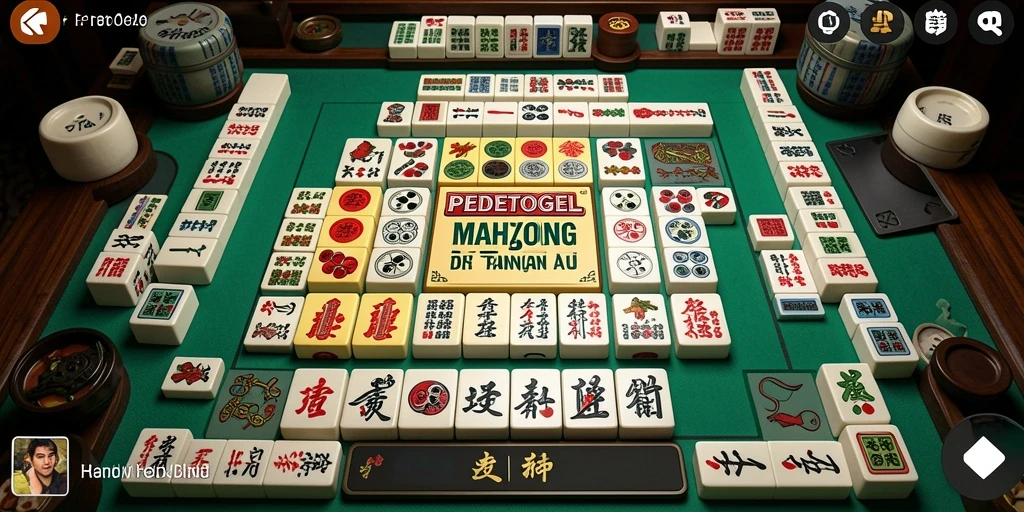Screenshot gameplay PEDETOGEL menampilkan keseruan bermain Mahjong.