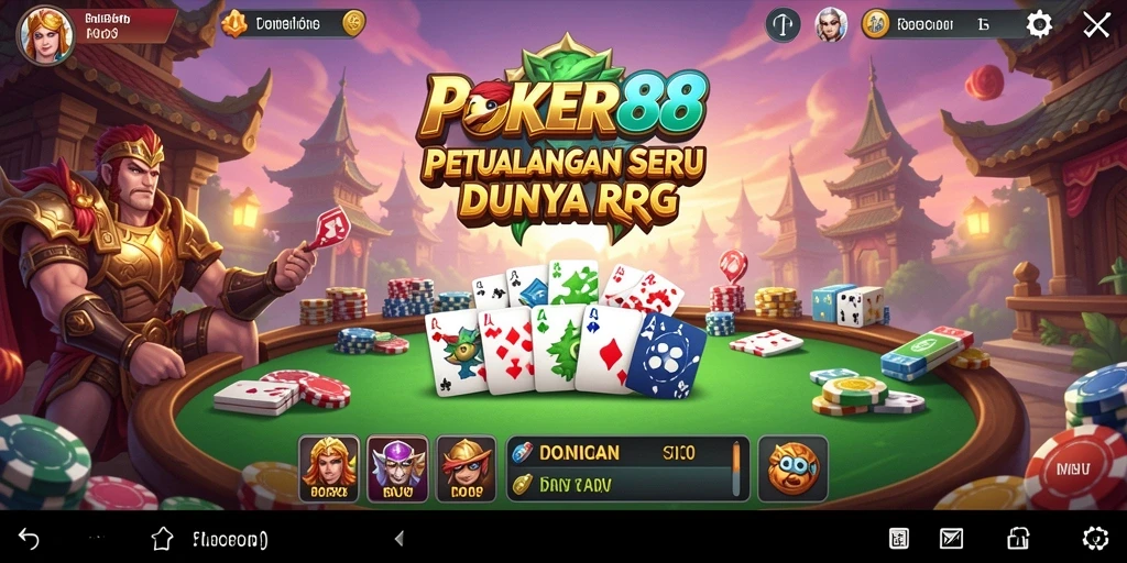 Tampilan gameplay RPG yang seru di POKER88.