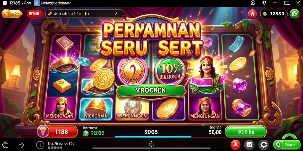Screenshot gameplay Slot RI188 menampilkan keseruan dan potensi kemenangan.