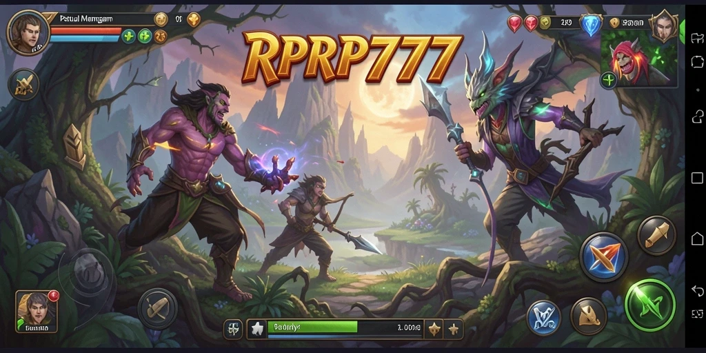 Tangkapan layar RPRP777 menampilkan gameplay penuh aksi dan petualangan.