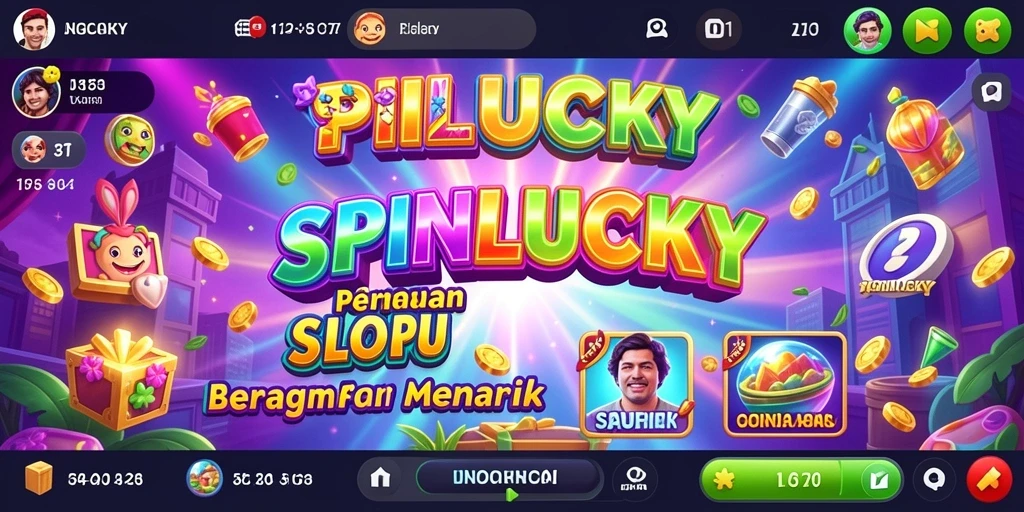 Tampilan gameplay SPINLUCKY yang seru dan menegangkan.