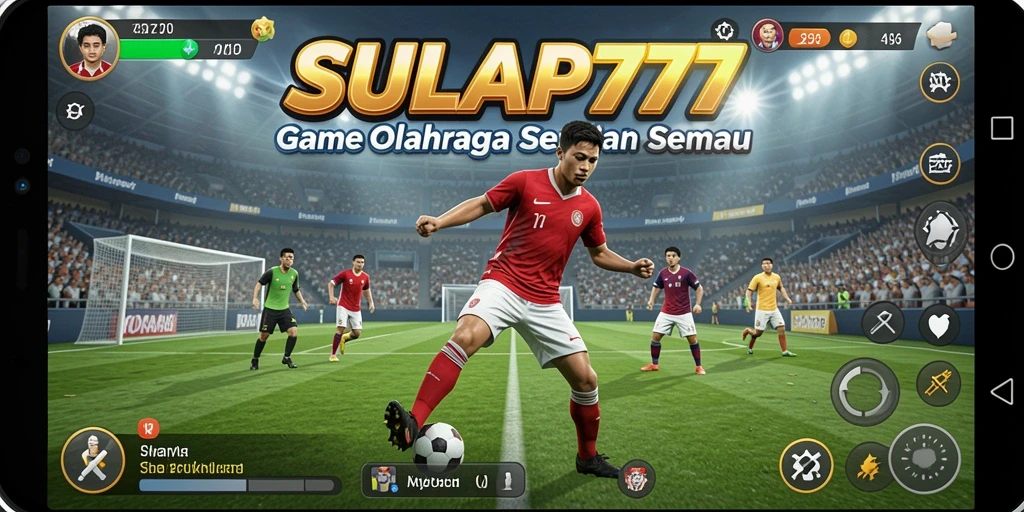 Tampilan gameplay yang seru dari SULAP777, menampilkan aksi olahraga yang mendebarkan.