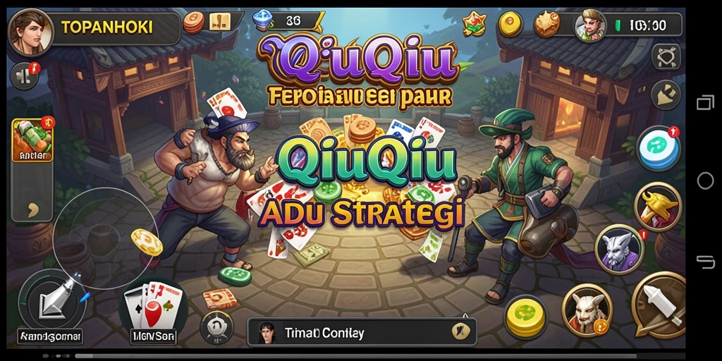Tampilan gameplay QiuQiu yang seru dan kompetitif dari TOPANHOKI.